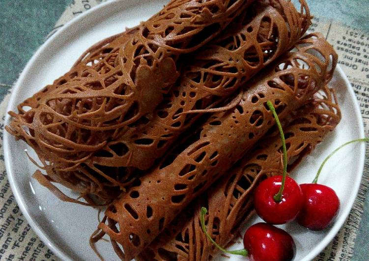 Cara Membuat Kue Sarang Laba Laba Teflon