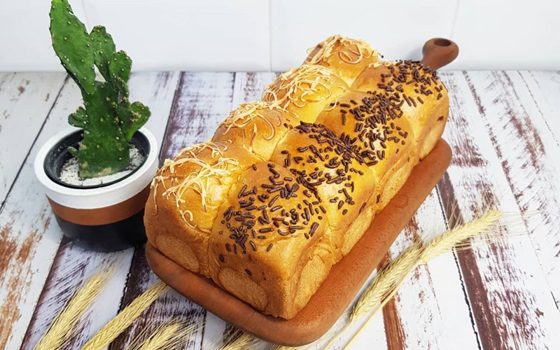 resep roti sobek dengan mixer