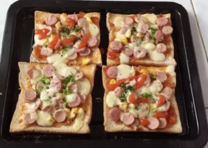 membuat pizza dari roti tawar