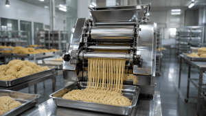 penghematan tenaga kerja produksi mie