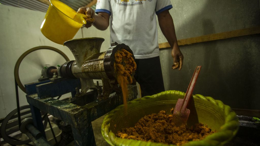 cara menggiling jamu kering