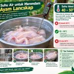 suhu air untuk merendam ayam